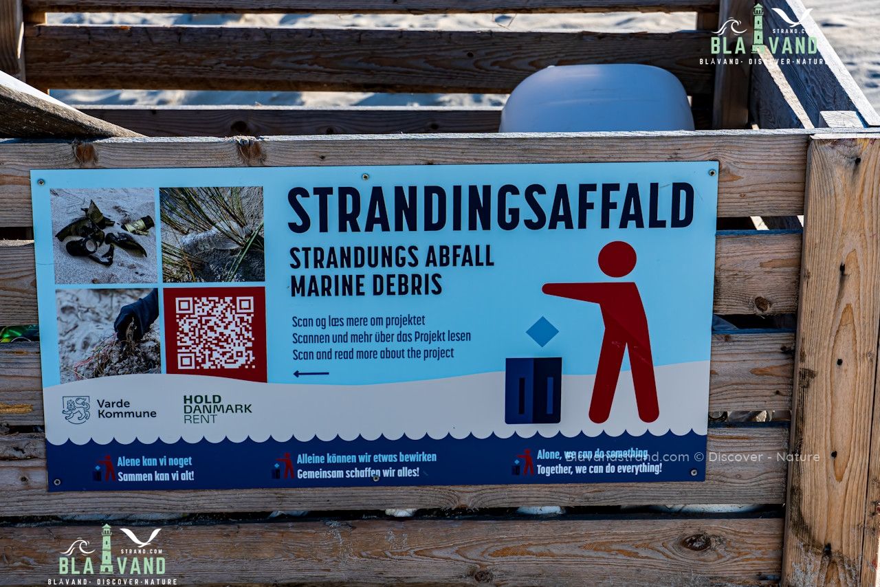 strand müllboxen stranddingsaffald dänemark blavand