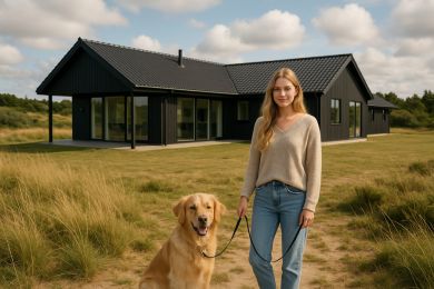 ferienhaus blavand mit hund