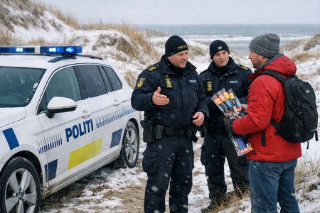 politi in blavand dänemark