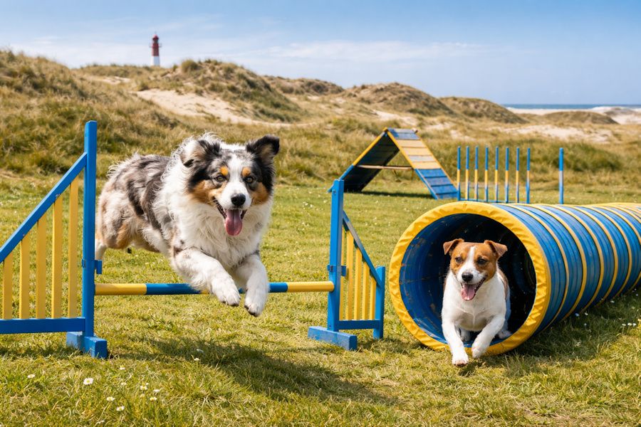 agility bane hund blavand dänemark