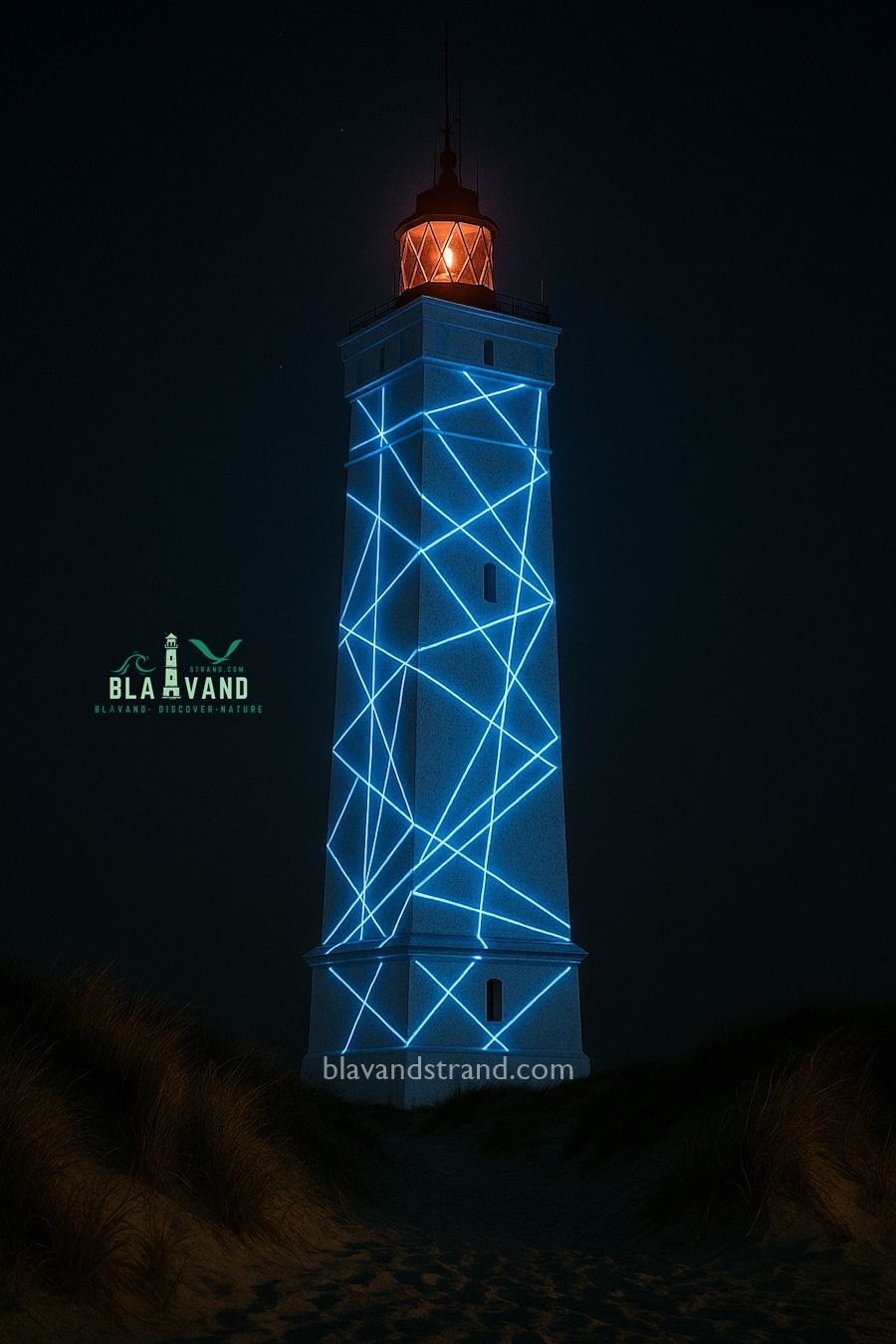 lichtershow blavand leuchtturm