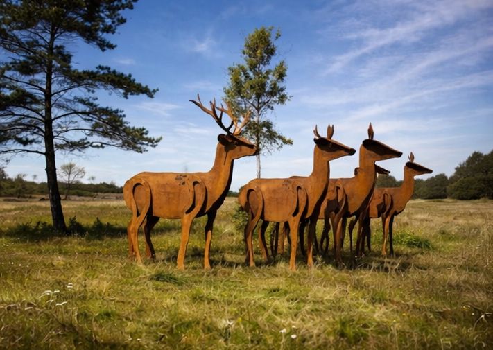 hirsch skulptur blavand dänemark