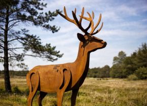 hirsch skulptur blavand dänemark