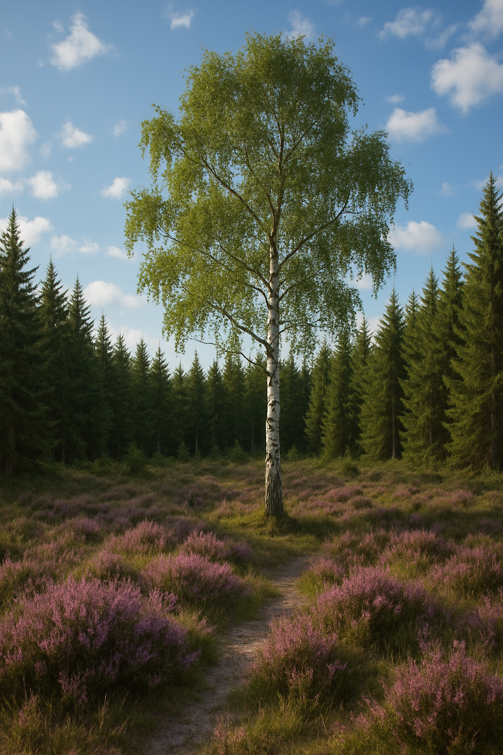 blavand birke wälder dänemark