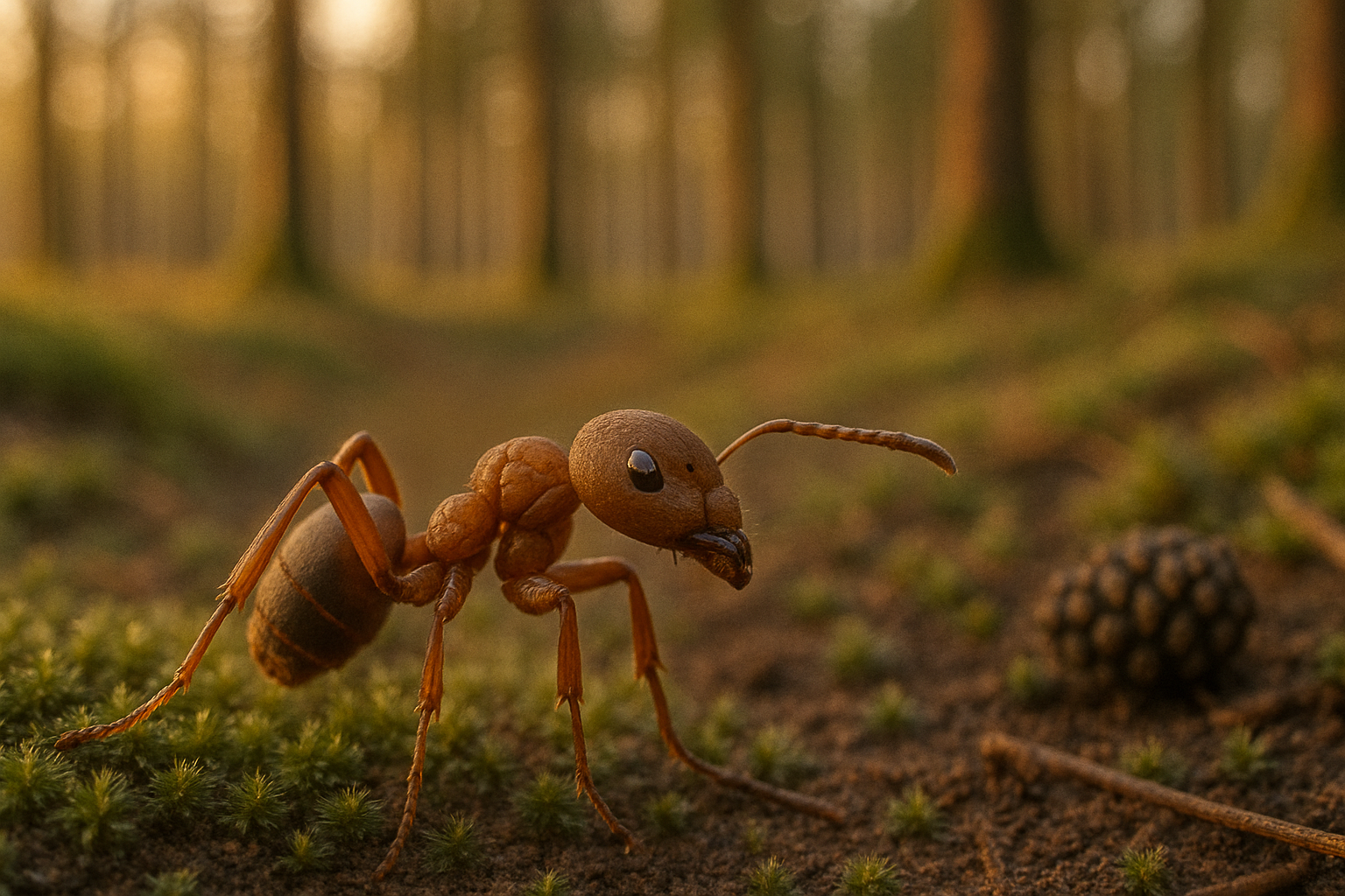 braune wegameise in dänemark