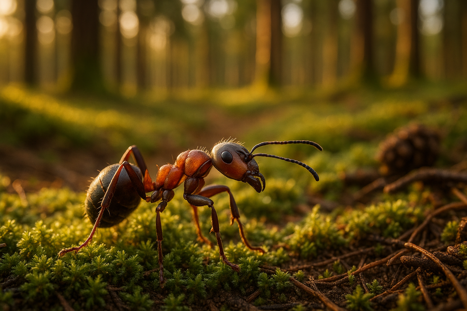 rote waldameise in dänemark