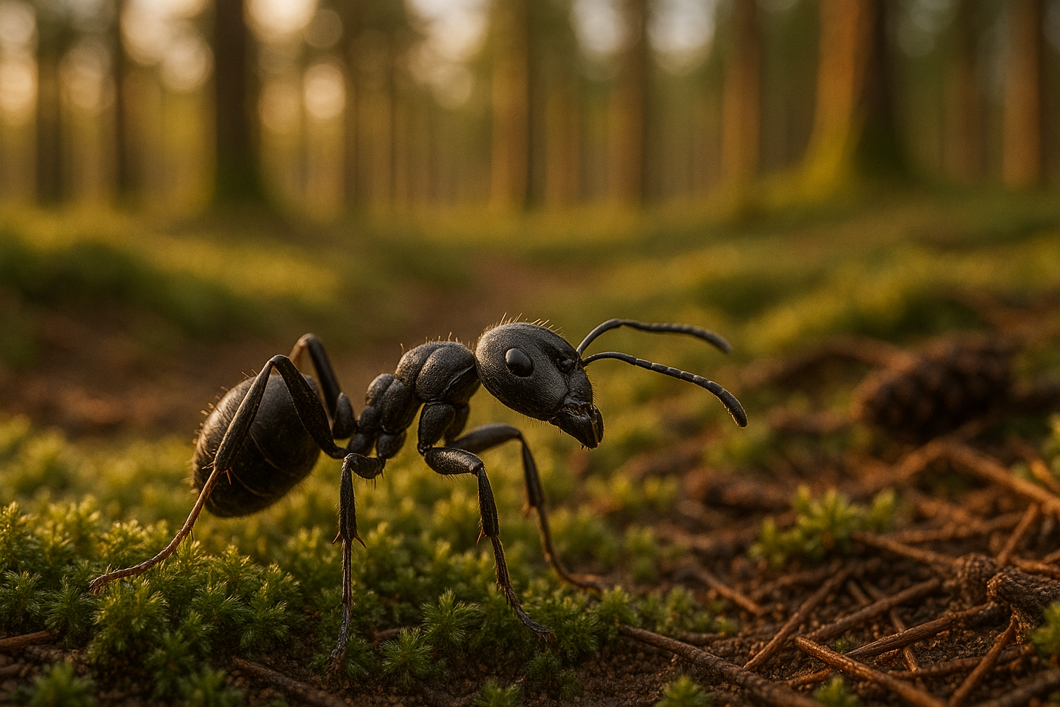 schwarze weg ameise in dänemark