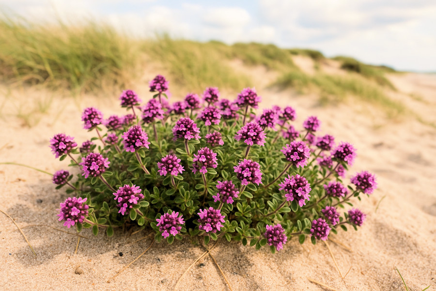 pflanze sand thymian in dänemark