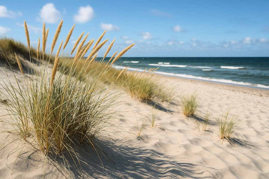 pflanze strandhafer in dänemark