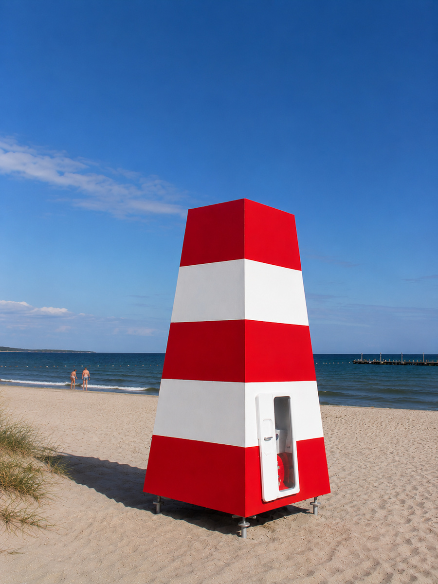 livredder rettungsschwimmer dänemark keine flagge